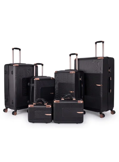 LIMRA A travel bag set consisting of 6 luggage bags Black color, size 32"/28"/24"/20"/15"/12 inches