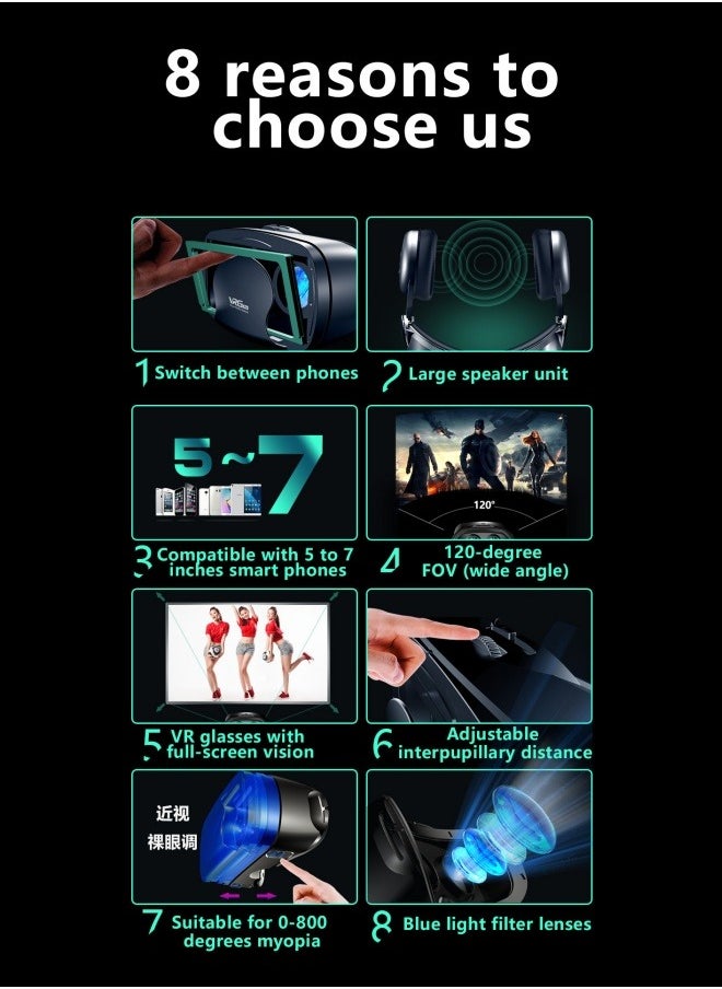 M MIAOYAN - VR glasses mobile phone special game 3D movie reality helmet magic lens Dai Yuanshi new glasses smart - Image 1