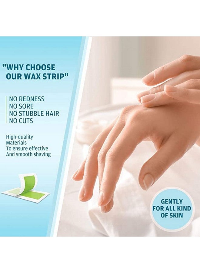 Aternal Facial Wax Strips-20 Strips, Facial Hair Removal for Women, Hair Remover Waxing Kit for Face Eyebrow Upper Lip Cheek, Waxing Strips for All Skin Types with 3Pcs Eyebrow Razor - Image 3