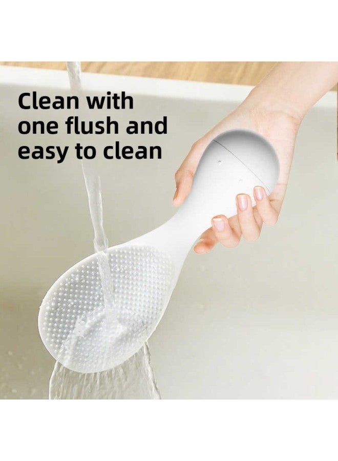 Tumbler Anti-sticking Rice Spoon Can Stand High Temperature Resistant Household Kitchen Rice Cooker Rice Spoon Rice Shovel-Specifications:1 White - Image 5
