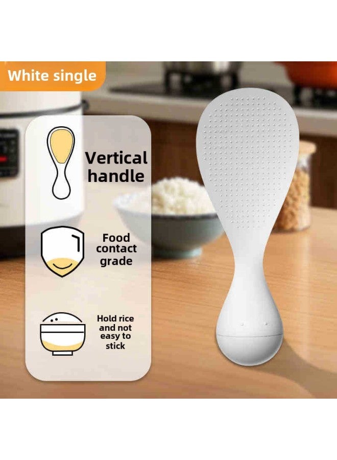 Tumbler Anti-sticking Rice Spoon Can Stand High Temperature Resistant Household Kitchen Rice Cooker Rice Spoon Rice Shovel-Specifications:1 White - Image 1