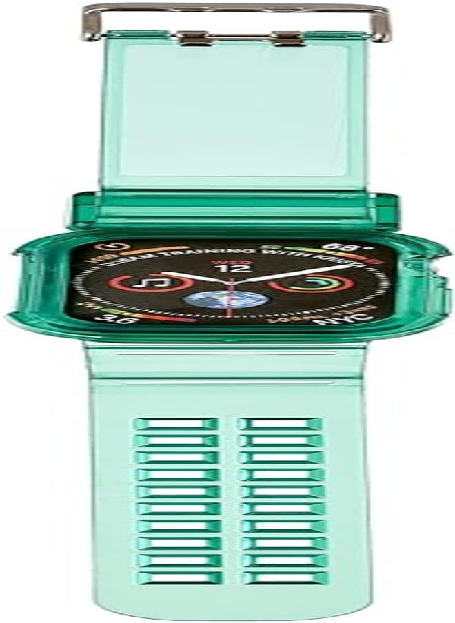FASHION - Fashion watch band with screen case 38/40 mm for apple watch-green - Image 1