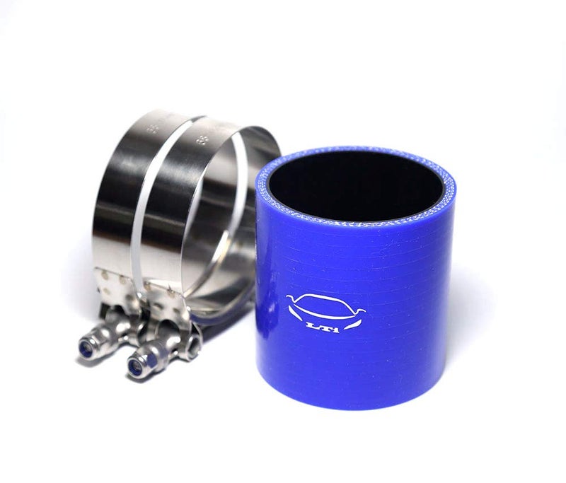 TenkeAuto High Performance 4-Ply Reinforced 2.5" ID Straight Coupler Silicone Hose for Turbo/Intercooler/Piping (2.5'' Black) - Image 2