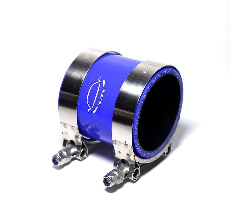 TenkeAuto High Performance 4-Ply Reinforced 2.5" ID Straight Coupler Silicone Hose for Turbo/Intercooler/Piping (2.5'' Black) - Image 5
