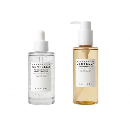 Skin1004 Centella Tone Brightening Ampoule 100ml & Cleansing 200ml Duo