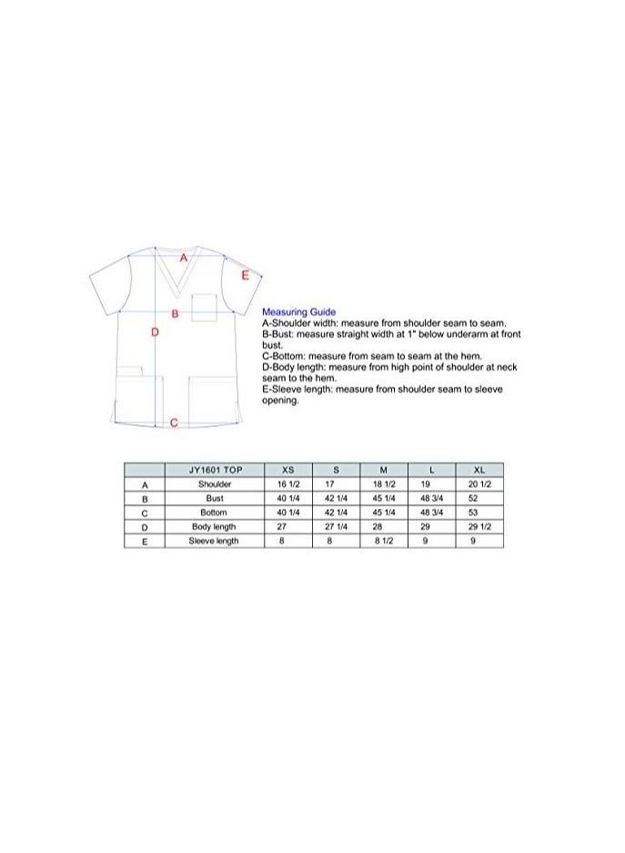 Unisex Medical Scrub Set – Breathable V-Neck Top & Jogger Pants with Pockets – Lightweight Polyester-Spandex Surgical Uniform for Nurses, Doctors & Hospital Staff  - Image 5