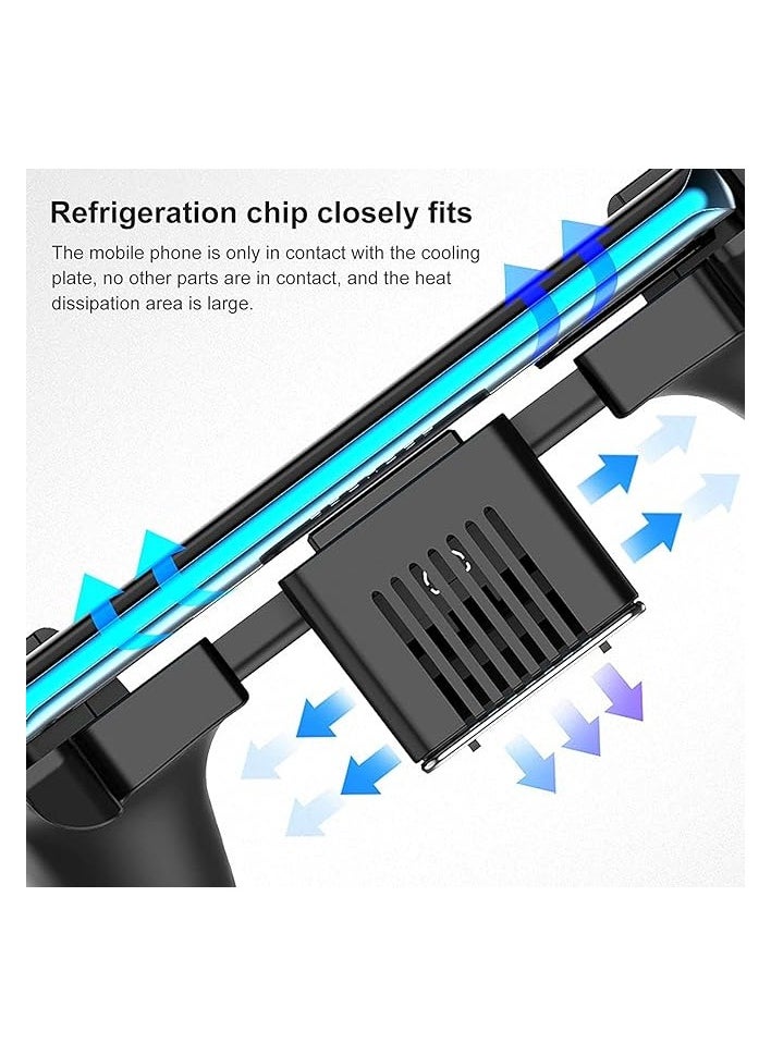 PROMASS Mobile Game Radiator, Gamepad Active Cooling Fan Phone Game Controller Grip Heat Dissipation Suitable for 4.7-7.2 inch Phone (Black)  - Image 2