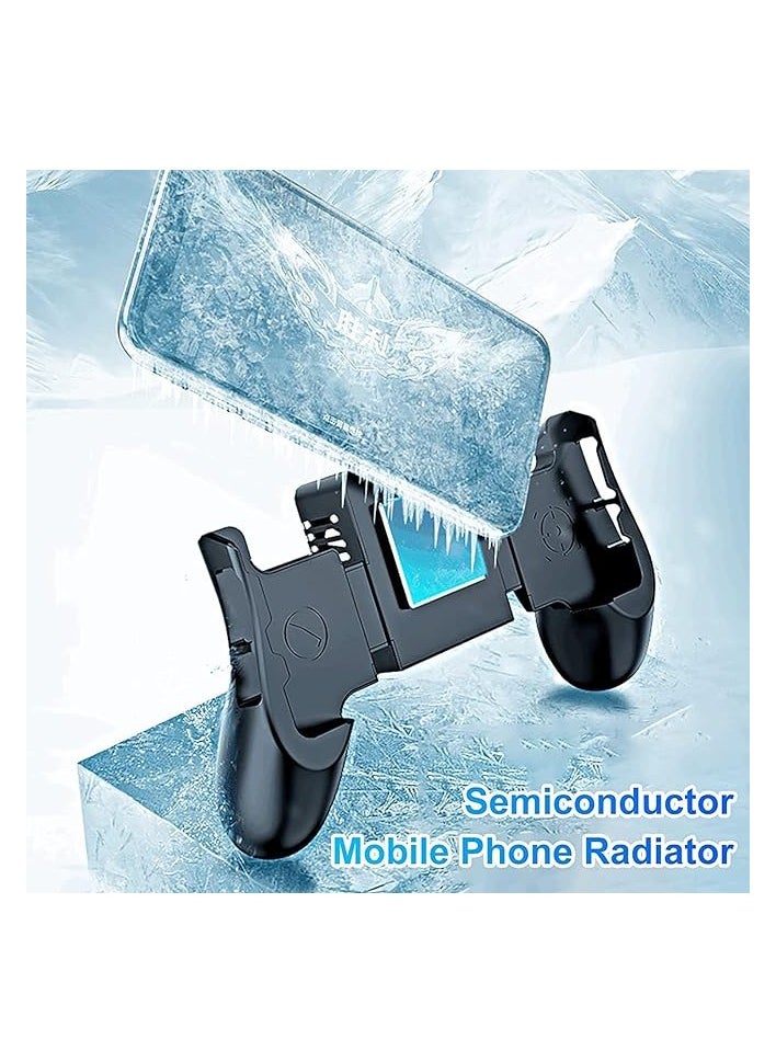 PROMASS Mobile Game Radiator, Gamepad Active Cooling Fan Phone Game Controller Grip Heat Dissipation Suitable for 4.7-7.2 inch Phone (Black)  - Image 3