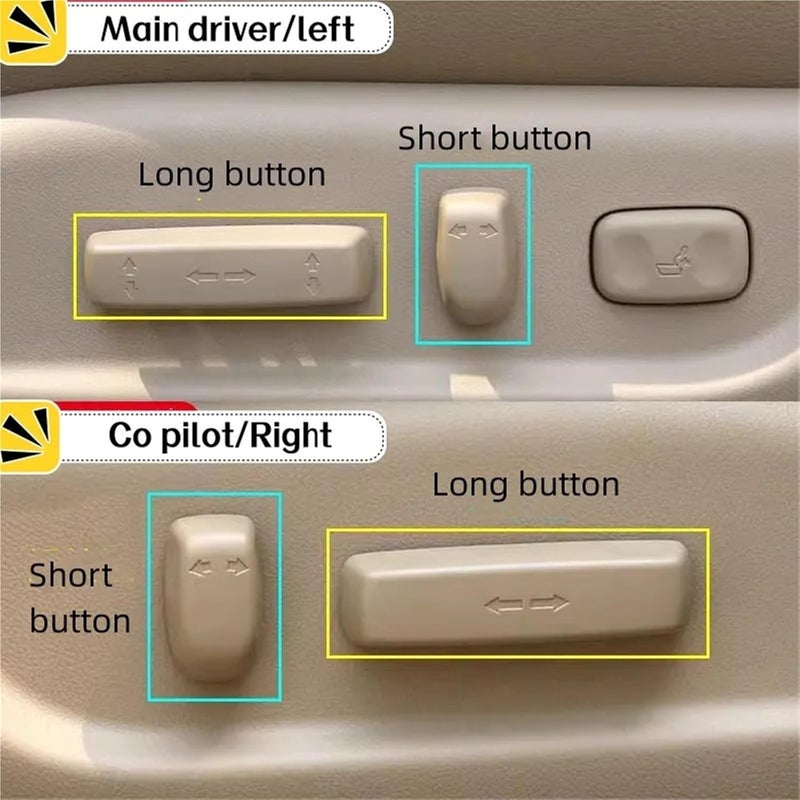 DEMULAX Electric Seat Adjustment Switch Button Cover - Image 4