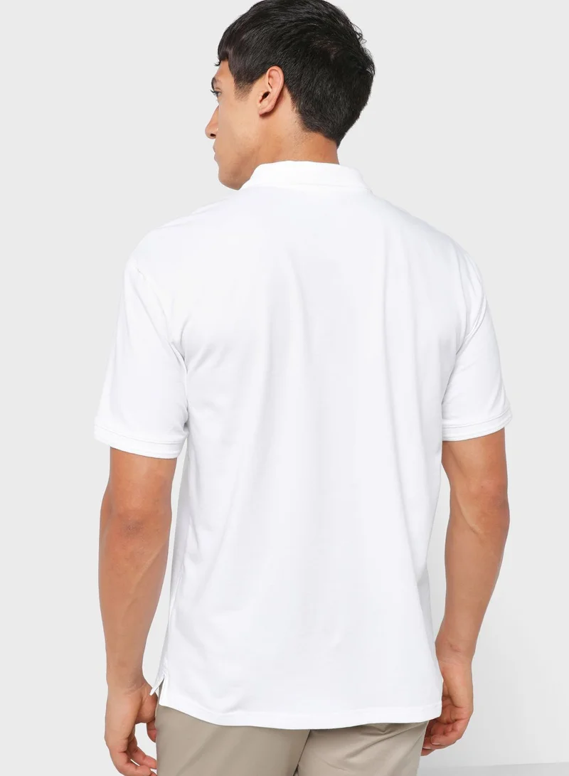 CALVIN KLEIN Stretch Metal Button Polo
