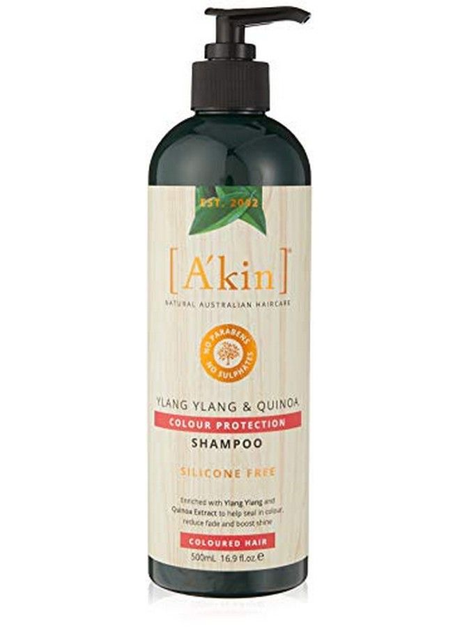 A'kin Ylang Ylang & Quinoa Colour Protection Shampoo For Colour Treated Hair Free From Parabens Sulfates And Silicones 500 Ml  - Image 1