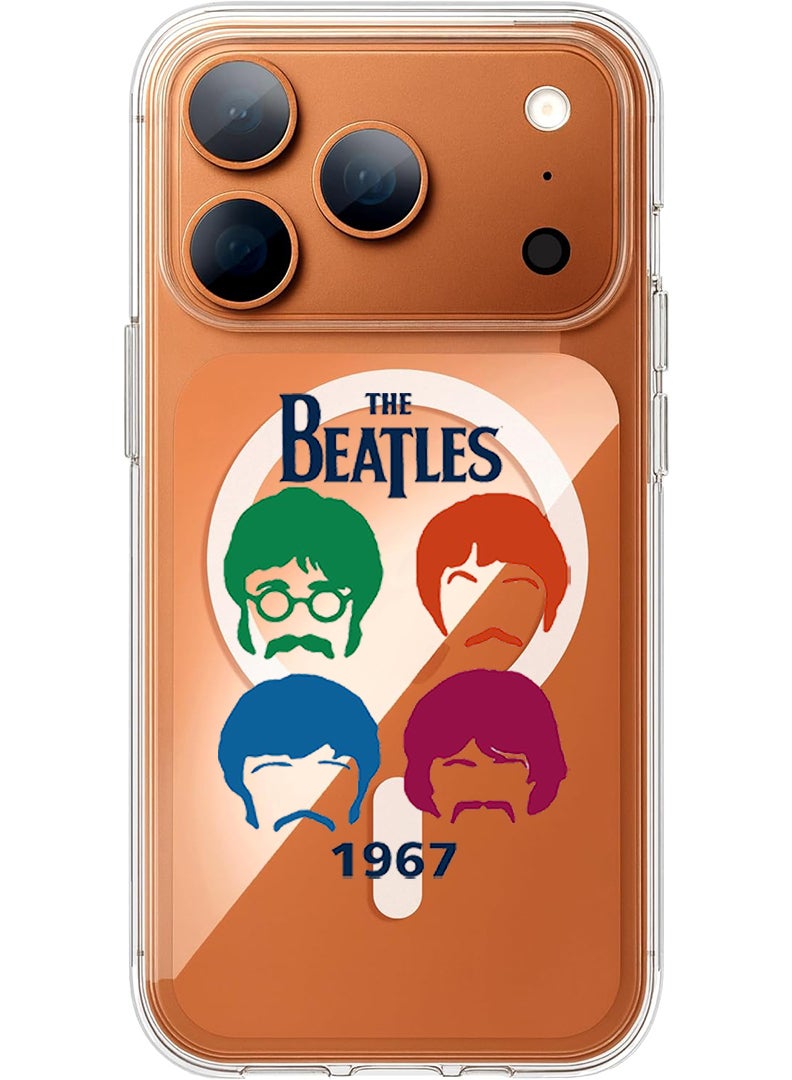 Theodor Magnetic Case for Apple iPhone 17 Pro Max Compatible with MagSafe Wireless Charging, Shockproof Phone Bumper Cover - Treat people with kindness-01 - White - Image 1