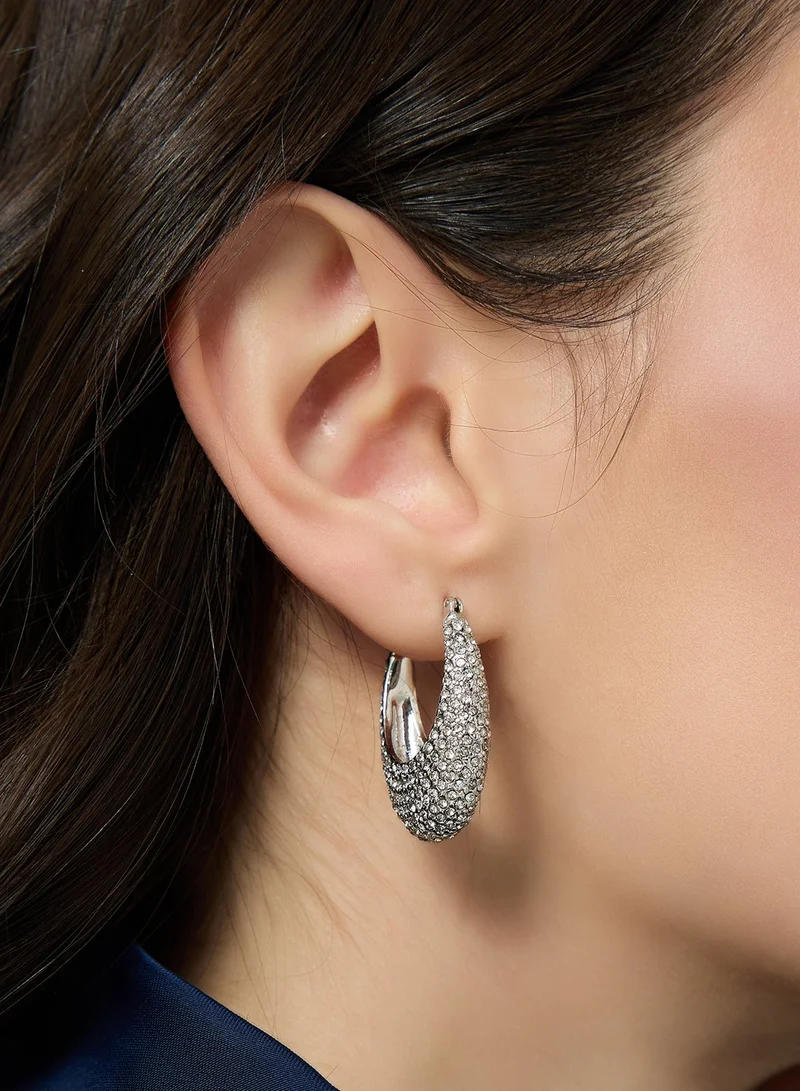 Ella Limited Edition Diamonte Rhinestone Embellished Hoop Earrings