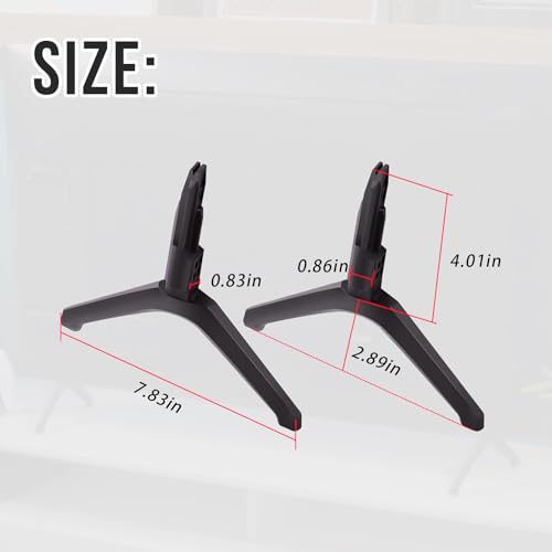 SeDeplacer TV Stand Legs Only Compatible with Samsung TV UN43TU7000F,UN43TU700DF, BE43T(Left: BN96-50854A Right: BN96-50855A),Not Compatible with Other Models.Tv Stand Base for 43 inch TV - Image 3