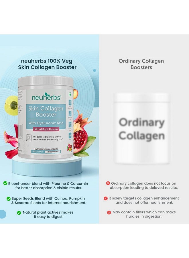 Neuherbs Collagen Supplement- 210 Gram ( Mixed Fruit, 30 Servings)|Collagen Powder for Women & Men with Biotin, Vitamin C, Vitamin E |Plant Based collagen booster blend with Antioxidant for Glowing & youthful skin. - Image 5