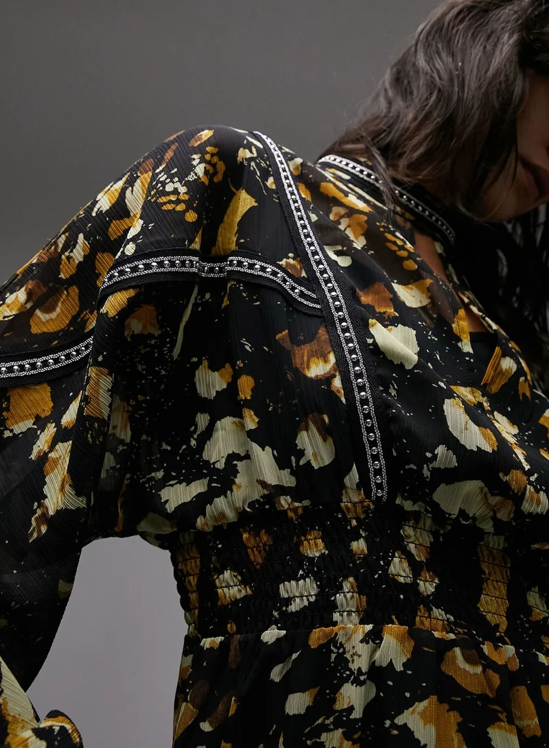 TOPSHOP Printed Mini Dress