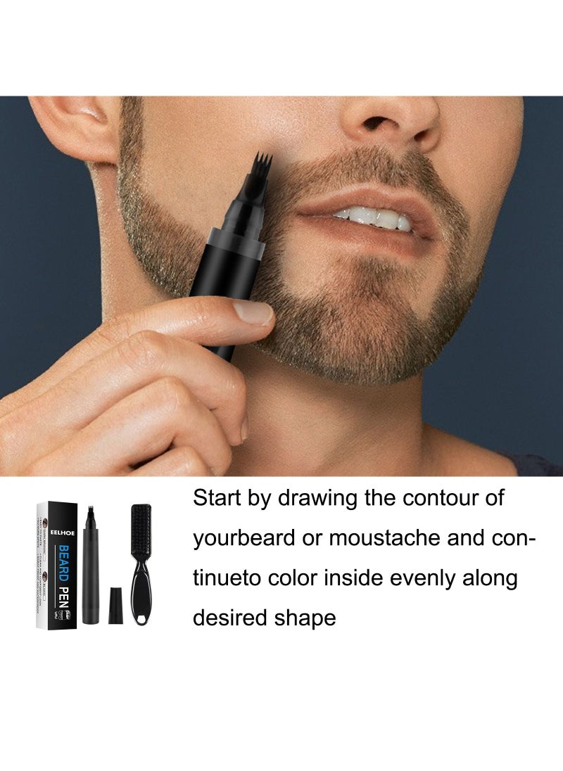 EELHOE - Beard Filler Pen Kit Dark Brown - Image 1