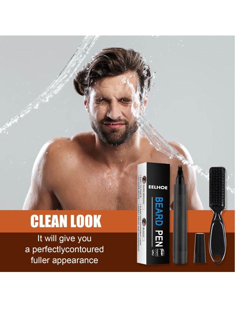 EELHOE - Beard Filler Pen Kit Dark Brown - Image 1