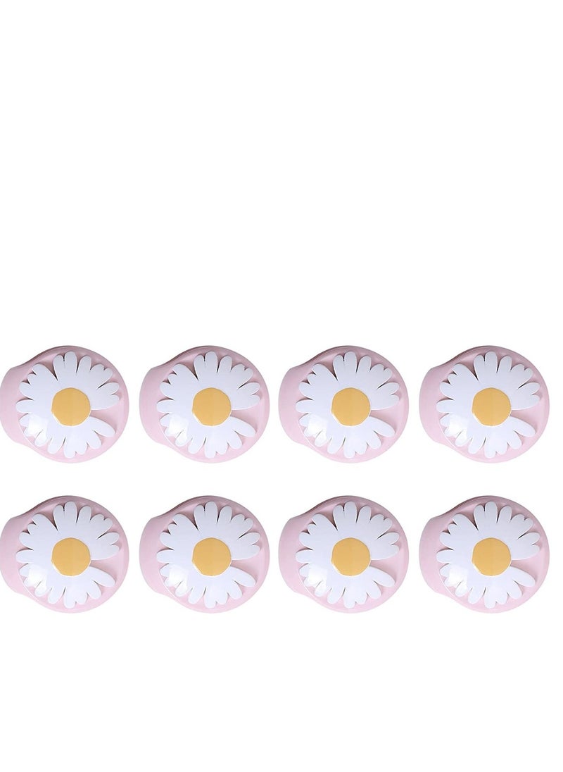 SYOSI - Quilt Clips, Duvet Cover Clips, 8 Pcs Daisy Shape Needle Free Comforter Fasteners Anti-Slip Duvet Cover Clips High Elasticity Comforter Clamps Grippers Clip to Keep Duvet in Place - Image 1