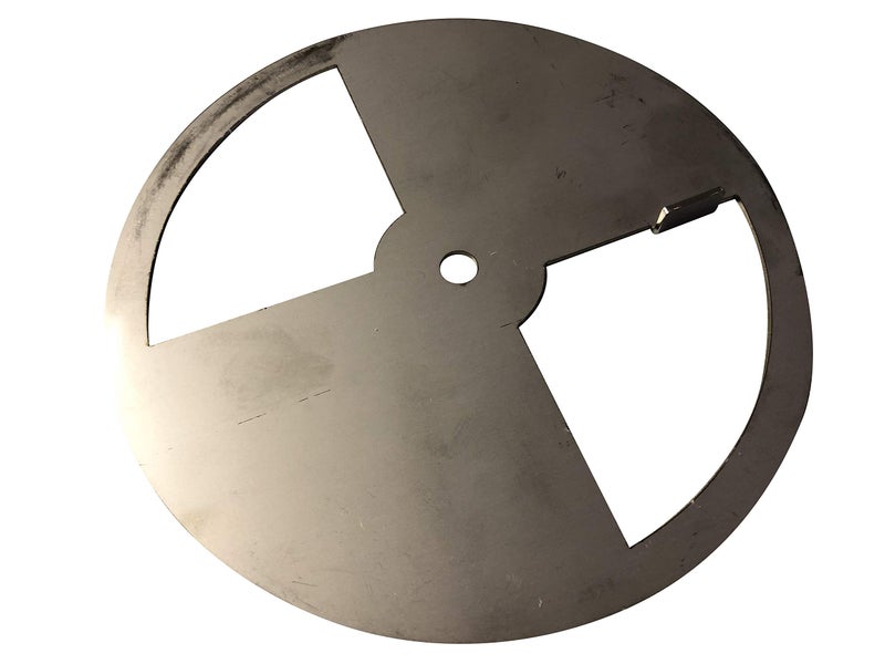 LavaLock® Stainless Steel Smoker Pinwheel BBQ fire Box Cook Chamber air Damper Pit Grill Vent (7 inch Round) - Image 2