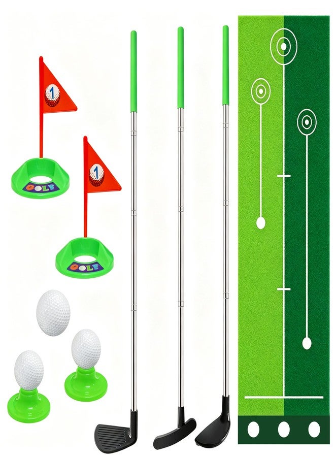 Dyienocs Toddler Golf Clubs Set,Retractable Toy Golf Clubs with Putting Mat for Kids Ages 2 3 4 5(Right Hand),Indoor Outdoor Mini Golf Game,Ideal Christmas Birthday Gift for Boys Girls Ages 3-5 - Image 1