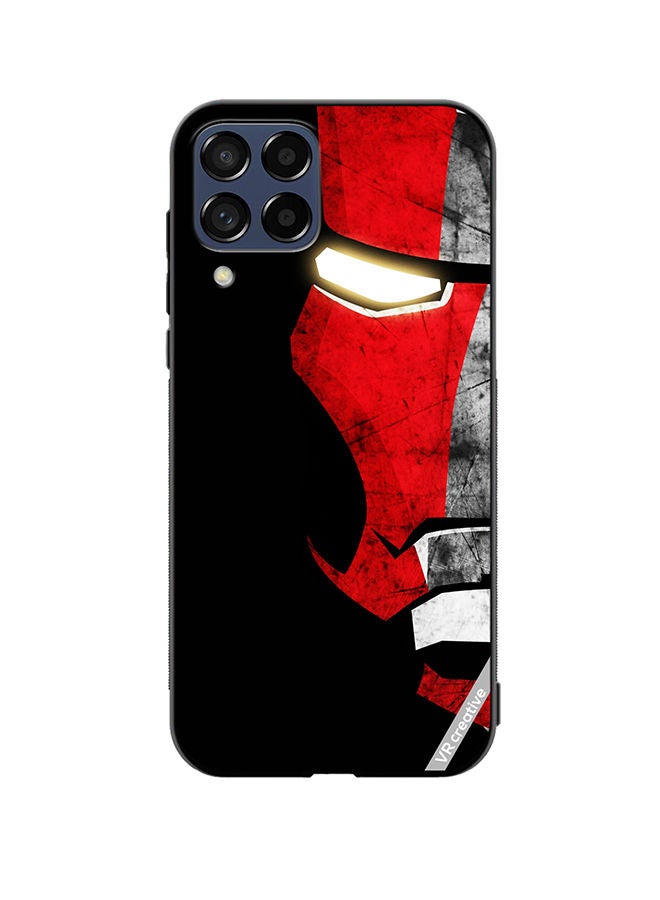 VR CREATIVE Protective Case Cover For Samsung Galaxy M33 Half Face Iron Man Design Multicolour - Image 1