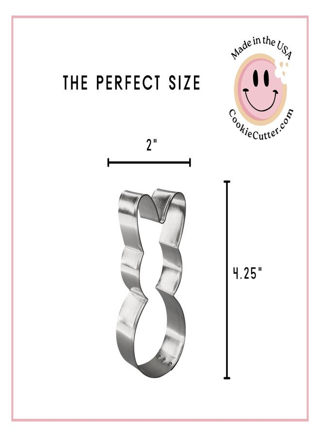 Foose CookieCutter.com Easter Bunny Body Cookie Cutter, 4.25 in, Made in the USA - Image 2