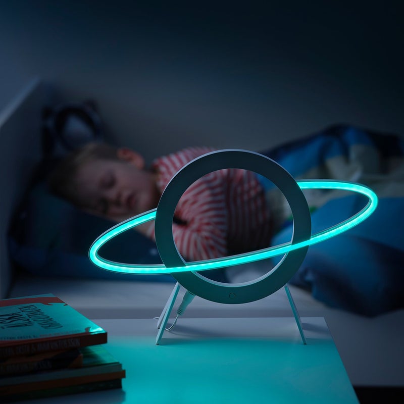 بيتِّيك مصباح ديكور LED للأطفال على شكل كوكب بـ ٧ ألوان، متعدد الألوان، ٣٨×٢٥ سم - Image 2