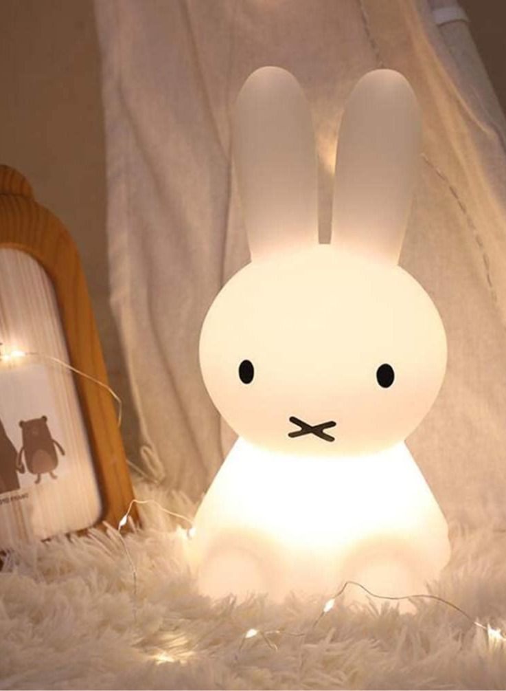 Led Night Light Children's Luminous Toy Silicone Bedroom Decoration Rabbit Colorful Night Light Suitable for Children's Gifts Interior Decoration