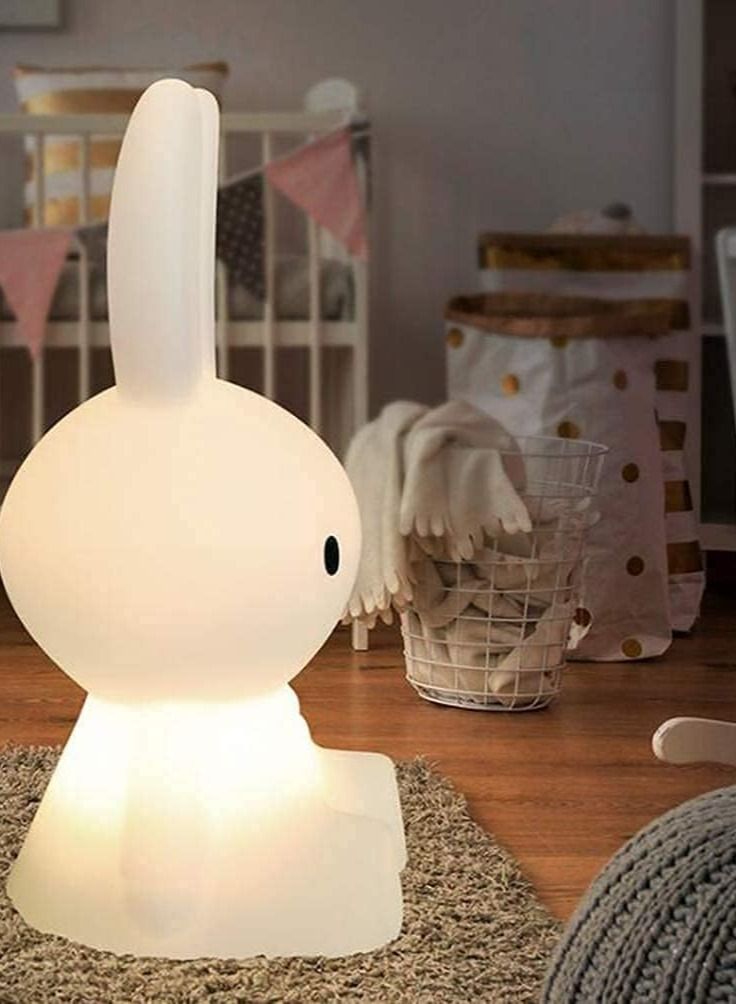 Led Night Light Children's Luminous Toy Silicone Bedroom Decoration Rabbit Colorful Night Light Suitable for Children's Gifts Interior Decoration