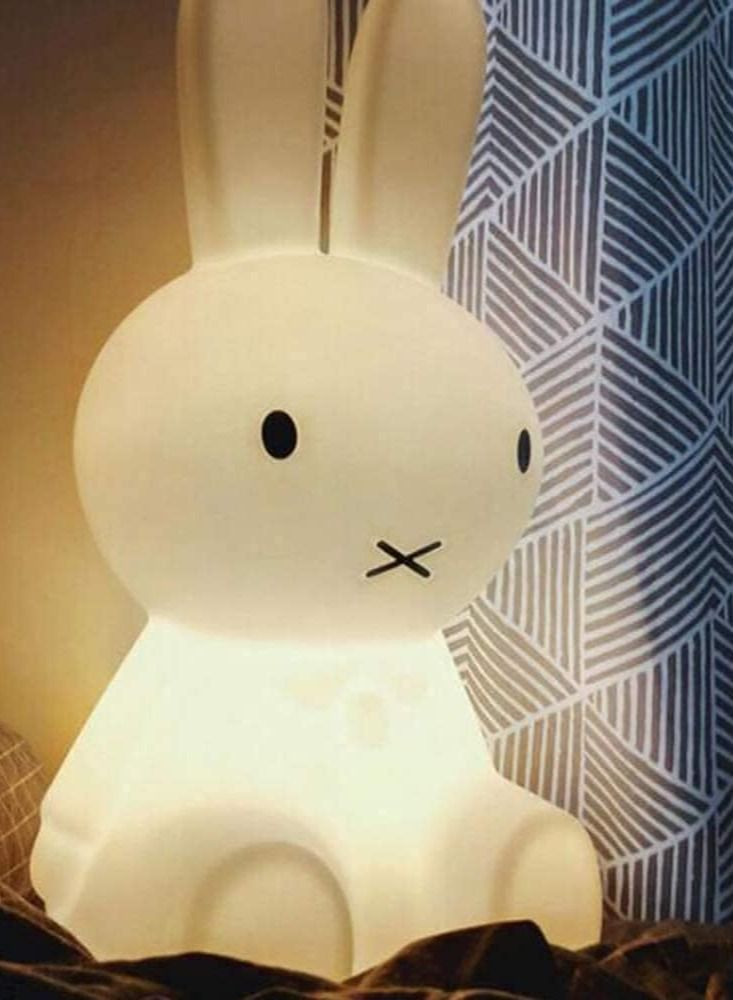 Led Night Light Children's Luminous Toy Silicone Bedroom Decoration Rabbit Colorful Night Light Suitable for Children's Gifts Interior Decoration