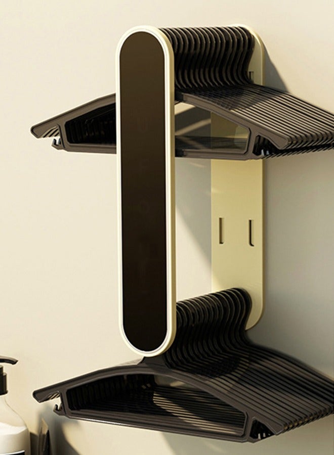 CityRiya-Long Hanger Organizer Stacker Hanger Storage Rack Holder for Washing Machine Hanger Stacker for Closet Laundry Room, Clothes Hanger Storage Rack Holder for Adult Child Clothes Hangers - Image 1