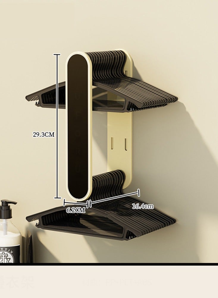 CityRiya-Long Hanger Organizer Stacker Hanger Storage Rack Holder for Washing Machine Hanger Stacker for Closet Laundry Room, Clothes Hanger Storage Rack Holder for Adult Child Clothes Hangers - Image 5