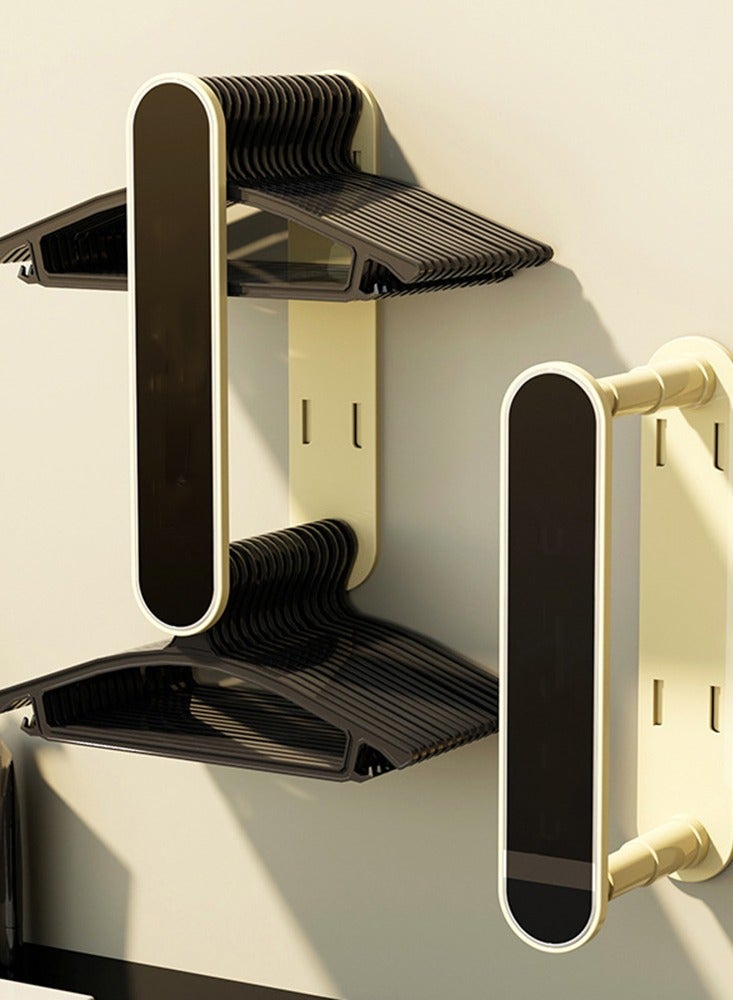 CityRiya-Long Hanger Organizer Stacker Hanger Storage Rack Holder for Washing Machine Hanger Stacker for Closet Laundry Room, Clothes Hanger Storage Rack Holder for Adult Child Clothes Hangers - Image 2