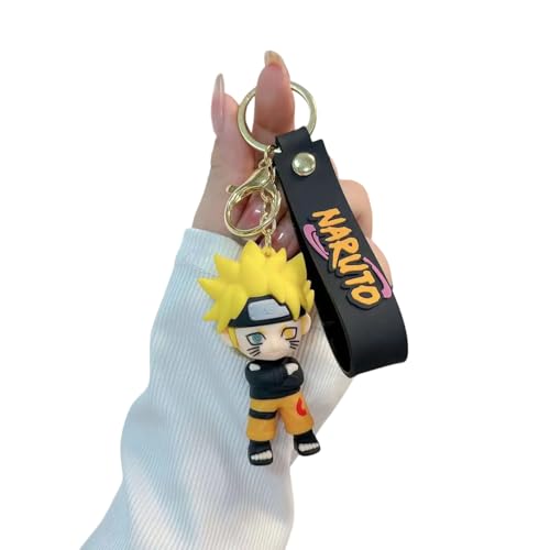 FowWelt Cartoon Keychain for Girls and Boys, Cute Keychains Accessories Keyring Key Wristlet Car Charms Backpack Key Chain (Anime5, Naarutoo) - Image 1
