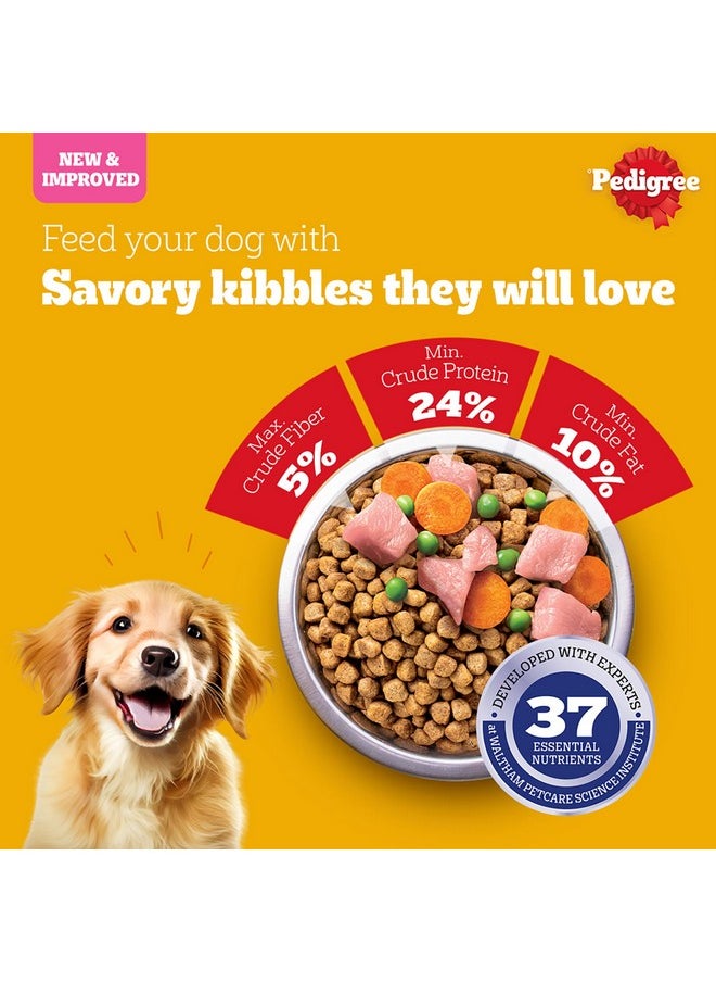 Pedigree Puppy Dry Dog Food, Chicken & Milk, 3 Kg, Contains 37 Essential Nutrients, 100% Complete & Balanced Food For Puppies  - Image 4