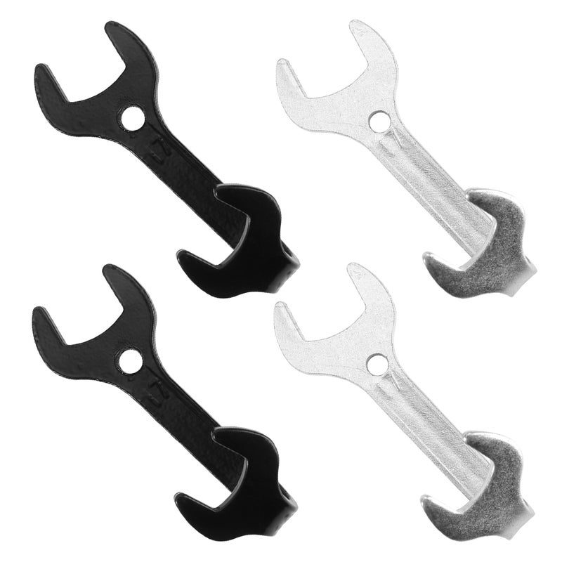 4pcs Vintage Iron Wall Hooks - Wrench Shaped Industrial Style Key Rack - Towel and Coat Hanger Metal Retro Decorative Hook - Image 2