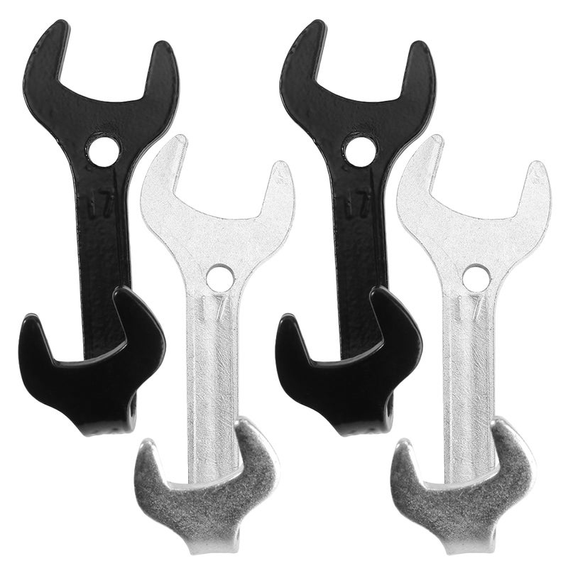 4pcs Vintage Iron Wall Hooks - Wrench Shaped Industrial Style Key Rack - Towel and Coat Hanger Metal Retro Decorative Hook - Image 3