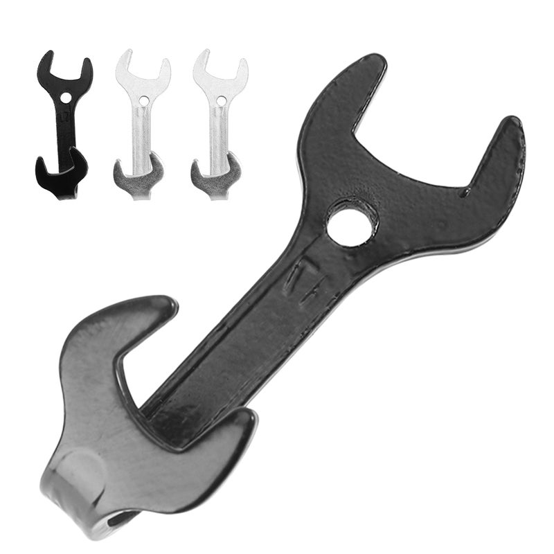 4pcs Vintage Iron Wall Hooks - Wrench Shaped Industrial Style Key Rack - Towel and Coat Hanger Metal Retro Decorative Hook - Image 4