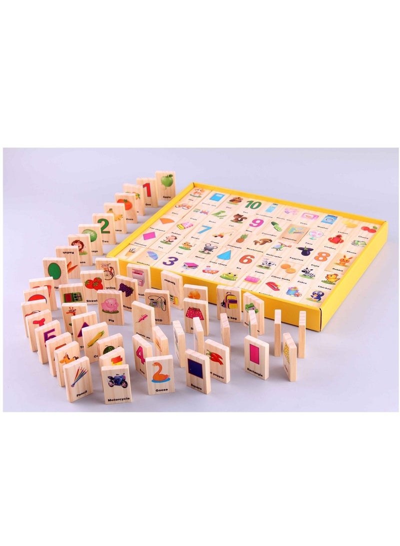 Wooden Toys Knowledge Dominoes 100Pc - Image 1