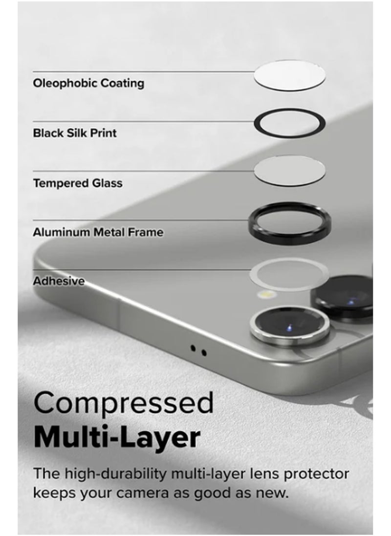 Generic - For Samsung Galaxy S25 Plus - Tempered Glass Screen Protector  Camera Lens Protector - Advanced Border-Less Full Edge to Edge ,Shatterproof , High Responsiveness , Higher Transparency , Quick to Ins - Image 1