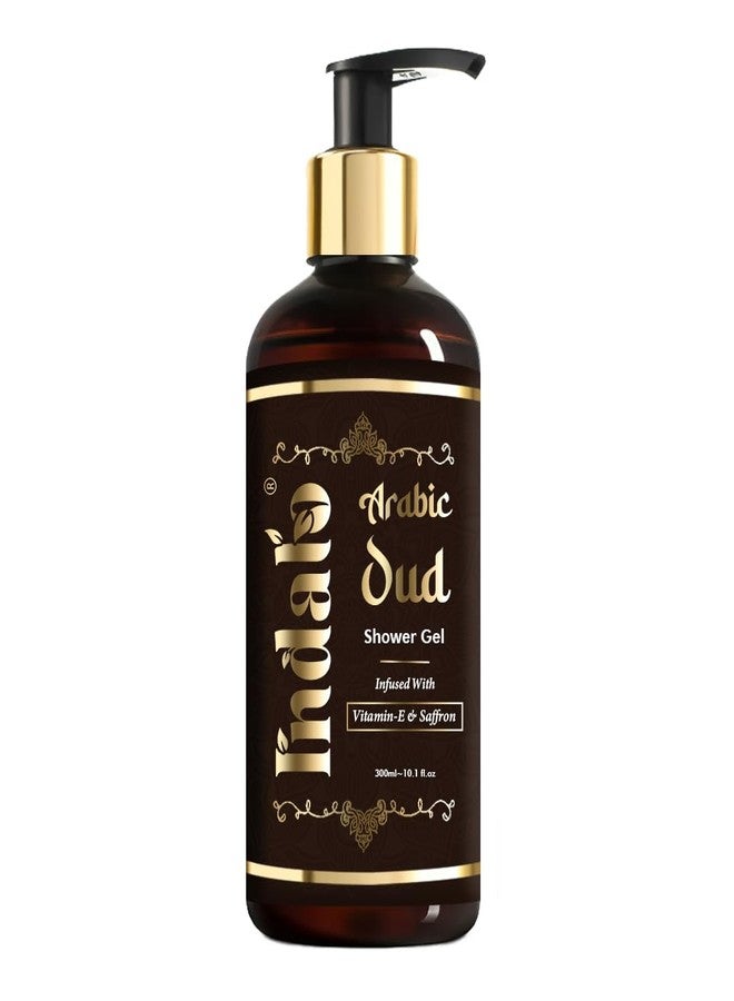 Indalo Luxury Arabic Oud Refreshing Shower Gel Infused with Vitamin-E & Saffron (300 ml) - Image 1