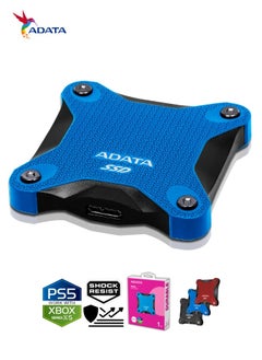 ADATA SD620 1TB External Solid State Drive | Shock Resistance SSD Compatible with PS5 XBOX for Superfast Gaming USB 3.2 Gen2x2 Type-C | Blue  - Image 4