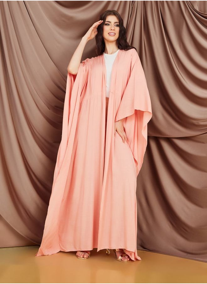Styli - Oversized Maxi Length Kimono with Drawstring - Image 1