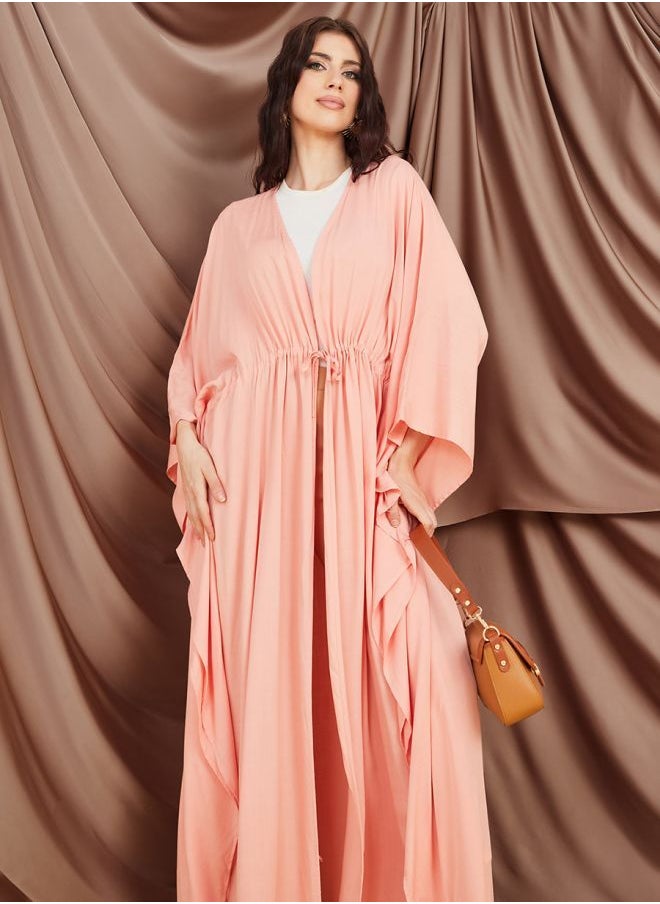Styli - Oversized Maxi Length Kimono with Drawstring - Image 1