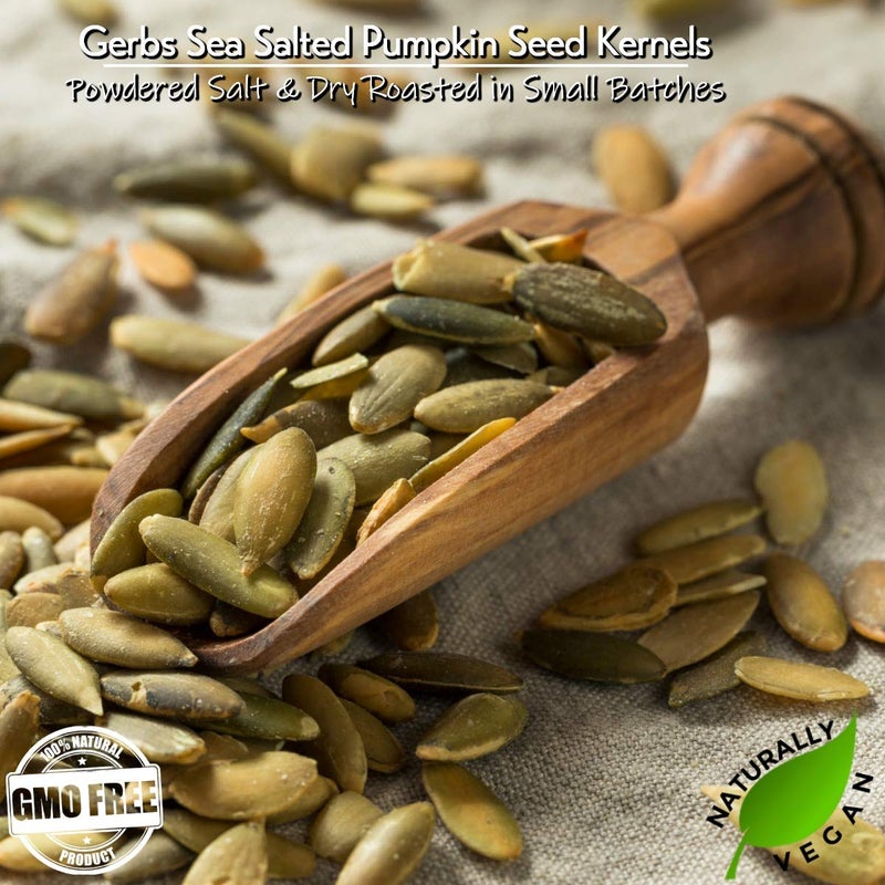 GERBS Sea Salted Pumpkin Seed Kernels 2 LBS|Top 14 Allergy Free Food |Use in salads, yogurt, baking, oatmeal, trail mix|Grown in Canada, packed in US - Image 4