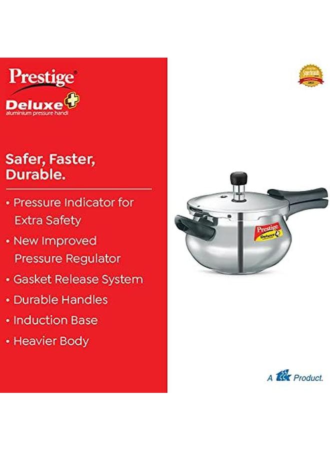 برستيج طنجرة ضغط ألمنيوم صغيرة مصقولة ديلوكس بلس سعة 3 لتر - Image 3