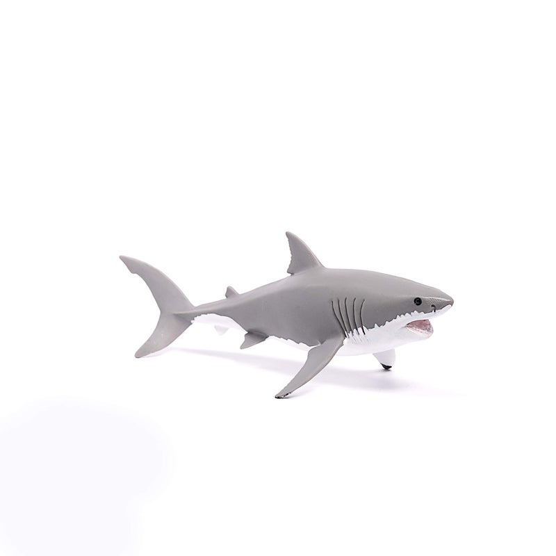 Schleich Wild Life Realistic Great White Shark Figurine - Durable and Educational Ocean Shark Animal Figurine Toy for Play and Imagination for Boys and Girls, Gift for Kids Ages 3+ - Image 4