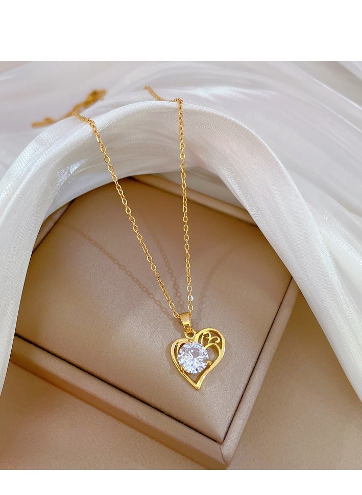 Love Heart Pendant Necklace Fashion Jewelry Dress Accessories - Image 3