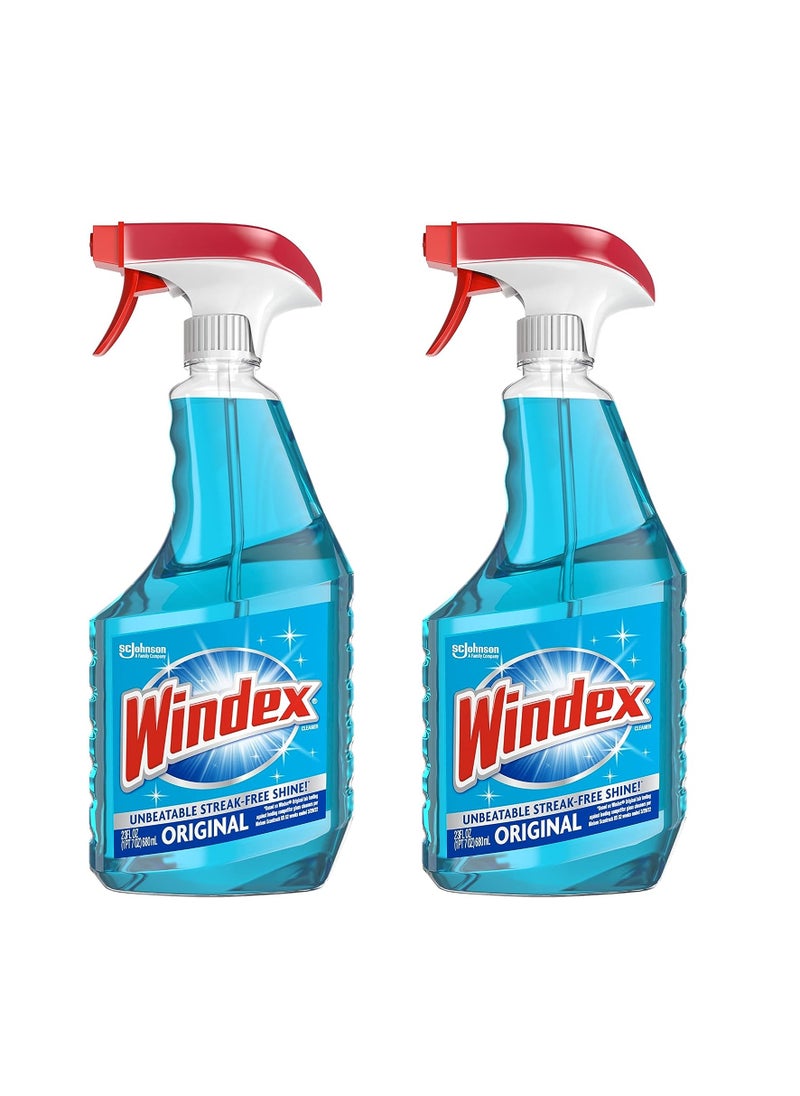 Windex Glass Cleaner Original Blue Spray Bottle (Pack of 2)  - Image 1